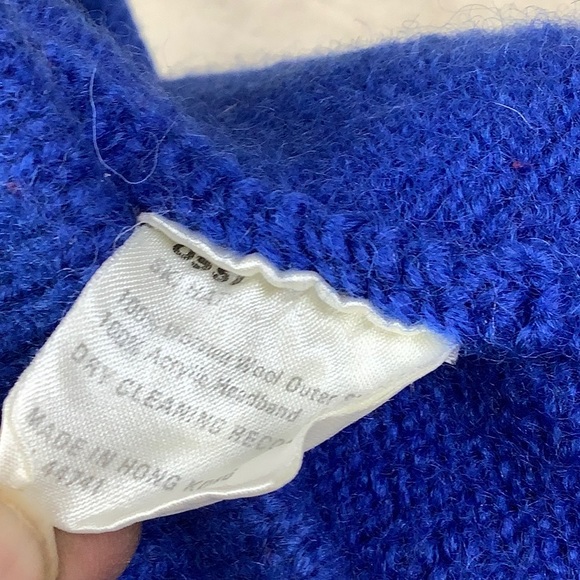 Ossi Ski Cap 100% Wool Beanie Cap Hat Blue One Size (A003) - Picture 15 of 15